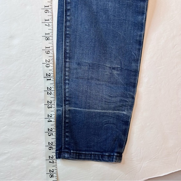 Express Women’s MidRise REPREVE Ankle Legging Dark Washed Jean Blue Size 6R - Picture 11 of 16